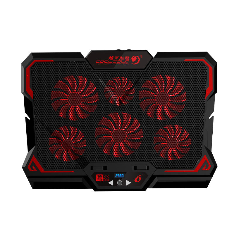 Ice Six-Fan Touch Screen Notebook Radiator