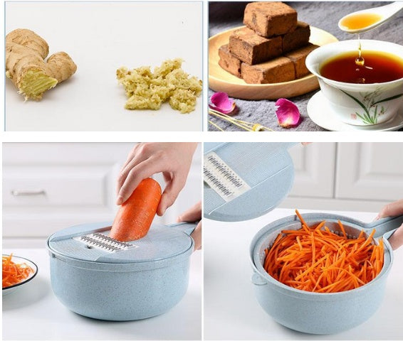8-in-1 Vegetable Slicer With Strainer