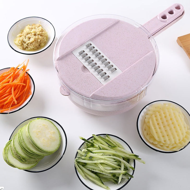 8-in-1 Vegetable Slicer With Strainer