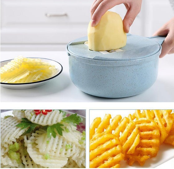 8-in-1 Vegetable Slicer With Strainer