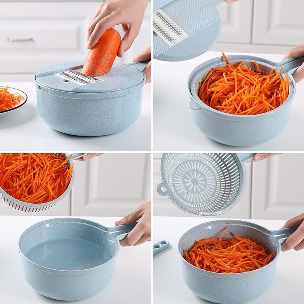 8-in-1 Vegetable Slicer With Strainer